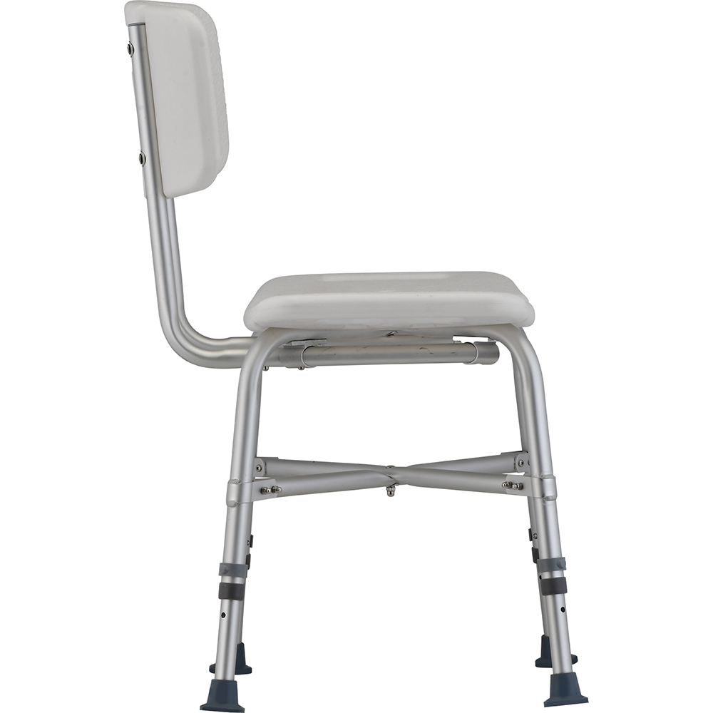 HEAVY DUTY BATH SEAT W/ BACK & U-SHAPED CUT OUT